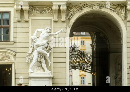 Die Hofburg, Wien, Niederösterreich, Österreich Stockfoto