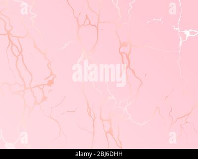 Roségold Marmor Textur Vektor Illustration Design Vorlage mit leuchtenden Marmor Stein Muster Stockfoto
