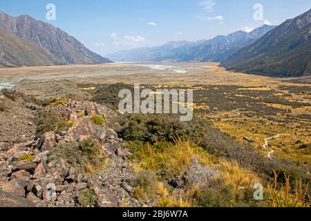 Tasman Valley Stockfoto