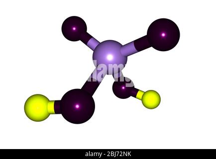 Schwefelsäure (Schwefelsäure) ist eine stark korrosive Mineralsäure mit der Summenformel H2SO4. Es ist ein stechend-ätherisches, farblos bis schleimig Stockfoto