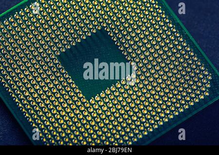 Computerprozessor, Nahaufnahme Stockfoto