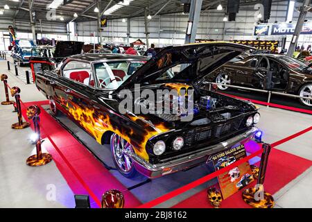 Automobile / Australien hergestellt 1964 Ford Galaxie 500 XL Coupé; ausgestellt auf einer Automobilausstellung in Melbourne Victoria Australien. Stockfoto