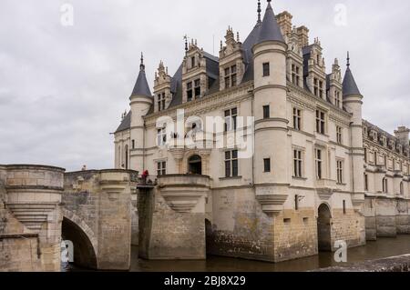 Chenonceaux, Frankreich - Mai 2013: Das Schloss Chenonceau Stockfoto