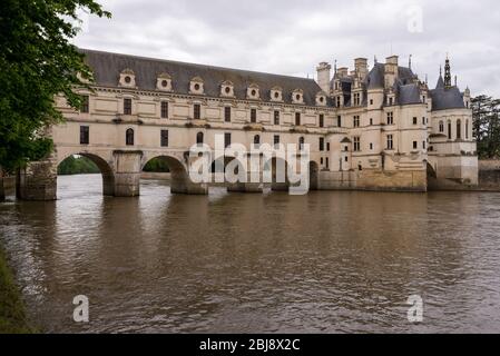 Chenonceaux, Frankreich - Mai 2013: Das Schloss Chenonceau Stockfoto