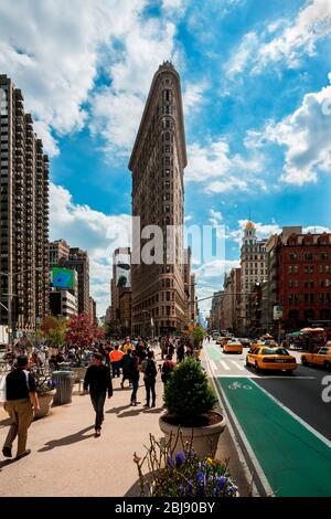 Flatiron Building, New York City, Manhattan, USA, Nordamerika Stockfoto