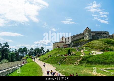 Zitadelle Rasnov, in Brasov County, Rumänien Stockfoto