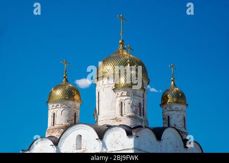 Luzhetsky Kloster ist eine mittelalterliche befestigte in Mozhaysk, Oblast Moskau, Russland. Es ist als Kulturdenkmal der Bundesrepublik herstellte geschützt. Stockfoto