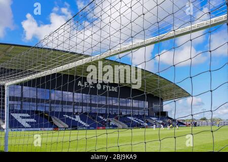 AFC Fylde's Mill Farm Stadium Stockfoto