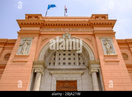 Kairo / Ägypten - 25. Mai 2019: Das Ägyptische Museum (Ägyptisches Museum) beherbergt die weltweit größte Sammlung von altägyptischen an Stockfoto