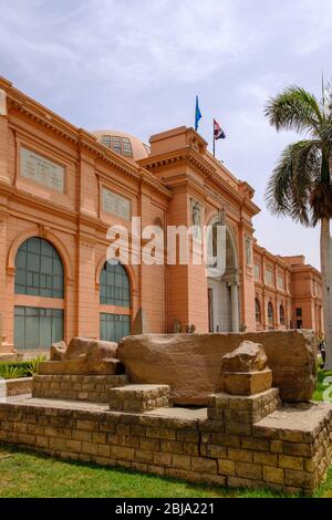 Kairo / Ägypten - 25. Mai 2019: Das Ägyptische Museum (Ägyptisches Museum) beherbergt die weltweit größte Sammlung von altägyptischen an Stockfoto