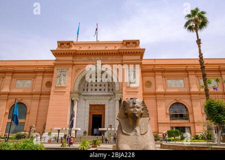 Kairo / Ägypten - 25. Mai 2019: Das Ägyptische Museum (Ägyptisches Museum) beherbergt die weltweit größte Sammlung von altägyptischen an Stockfoto