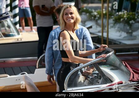 Venedig, Italien. August 2017. Renata Kuerten im Hotel Excelsior während der 74. Filmfestspiele von Venedig am 31. August 2017 in Lido di Venezia. Stockfoto