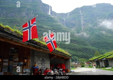 Norwegen, Gudvangen Fjord 01 Stockfoto