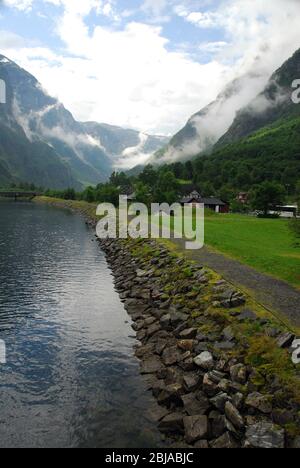 Norwegen, Gudvangen Fjord 01 Stockfoto