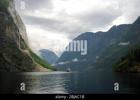 Norwegen, Gudvangen Fjord 01 Stockfoto