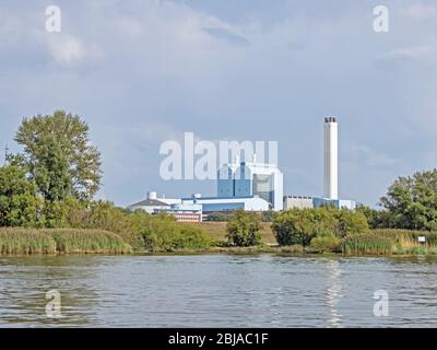 Blockheizkraftwerk Tiefstack in Hamburg, Deutschland, Europa Stockfoto