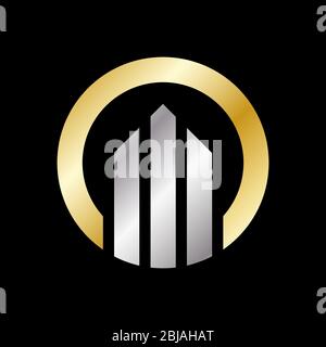 Kreis Logo mit Pfeilen Business Logo Design. Progress and Success-Logo. EPS 10 Stock Vektor