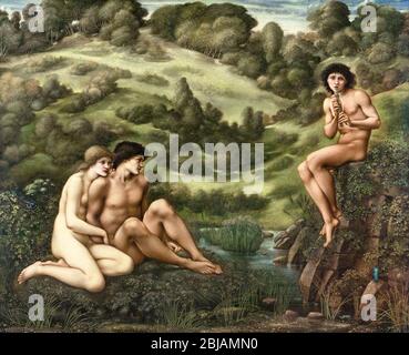 Edward Burne-Jones, Gemälde, der Garten der Pfanne, 1886-1887 Stockfoto