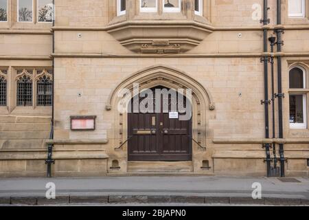 Haupteingang zum Harris Manchester College, Mansfield Road, Oxford Stockfoto