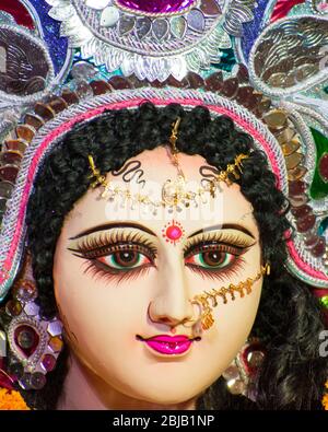 Navratri Festival Feiern verheißungsvolle neun Tage Festival Feier der Frau Stockfoto