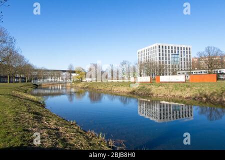 Wageningen Niederlande - 31. März 2020 - Helix-Gebäude auf dem Campus der Wageningen Universität in Wageningen in den Niederlanden Stockfoto