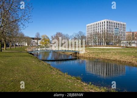 Wageningen Niederlande - 31. März 2020 - Helix-Gebäude auf dem Campus der Wageningen Universität in Wageningen in den Niederlanden Stockfoto