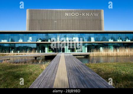 Wageningen Niederlande - 31. März 2020 - Bau von NIOO-KNAW auf dem Wageningen Universitätsgelände in Wageningen in den Niederlanden Stockfoto