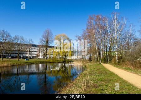 Wageningen Niederlande - 31. März 2020 - Campus der Wageningen Universität in Wageningen in den Niederlanden Stockfoto