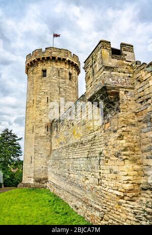 Warwick Castle in England Stockfoto