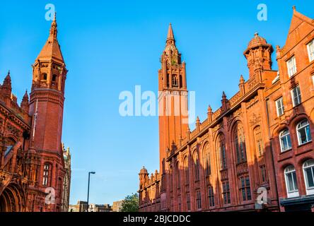 Methodist Central Hall und Victoria Law Courts in Birmingham, England Stockfoto