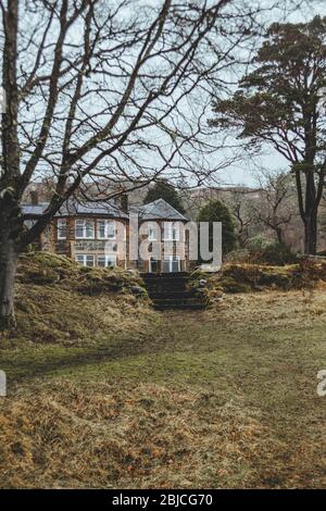 Golspie/UK-22/3/18: Glencanisp Lodge auf dem Anwesen der Assynt Foundation, nahe Loch Druim Suardalain, nahe Lochinver, West Sutherland, Schottland Stockfoto