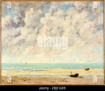 Das ruhige Meer, Landschaftsgemälde von Gustave Courbet, 1869 Stockfoto