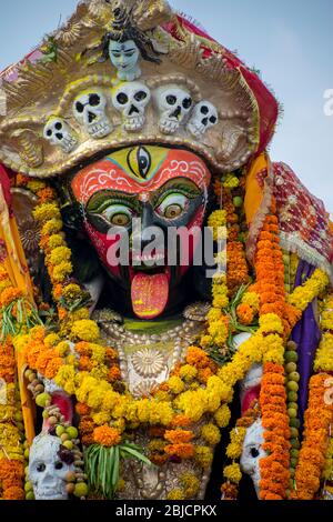 Navratri durga puja Festival Feiern verheißungsvoll neun Tage Festival Feier der Frau Stockfoto