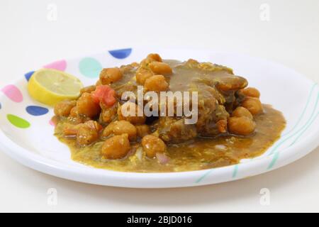 Aloo tikki oder Kartoffel patti plaudern Stockfoto