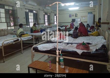 Ajmer, Indien. April 2020. Eine Isolationsstation im Jawaharlal Nehru Krankenhaus in Ajmer, Rajasthan für die Behandlung des Corona-Virus (COVID-19) Patienten. (Foto von Shaukat Ahmed/Pacific Press) Quelle: Pacific Press Agency/Alamy Live News Stockfoto