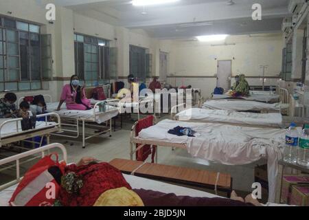 Ajmer, Indien. April 2020. Eine Isolationsstation im Jawaharlal Nehru Krankenhaus in Ajmer, Rajasthan für die Behandlung des Corona-Virus (COVID-19) Patienten. (Foto von Shaukat Ahmed/Pacific Press) Quelle: Pacific Press Agency/Alamy Live News Stockfoto