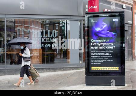 Peckham, Großbritannien. April 2020. Leben in Südlondon während der Sperrung des Coronavirus. ( Kredit: Sam Mellish/Alamy Live News ) Stockfoto