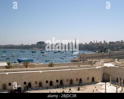 Die große Bucht von Alexandria, Ägypten, eine der längsten der Welt Stockfoto