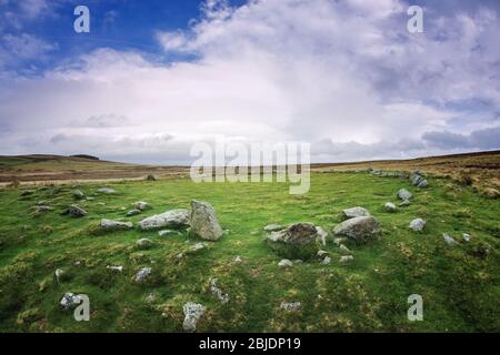 Der Cockpit Stone Circle, Barton Fell, Cumbria UK Stockfoto