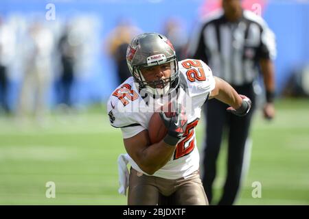 16. September 2012: Tampa Bay Buccaneers auf dem Rückweg Doug Martin (22) trägt den Ball während eines NFL NFC Matchup der Woche 2 zwischen dem Tampa Bay Buccaneer Stockfoto