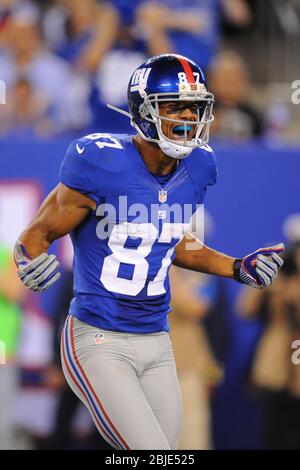 05. September 2012: New York Giants Wide Receiver Domenik Hixon (87) während eines Woche 1 NFL Matchup zwischen den Dallas Cowboys und New York Giants in Metl Stockfoto