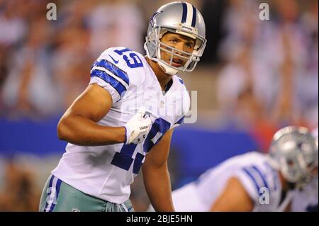 05. September 2012: Dallas Cowboys Wide Receiver Miles Austin (19) während eines 1. NFL Matchup zwischen den Dallas Cowboys und New York Giants in Metlif Stockfoto