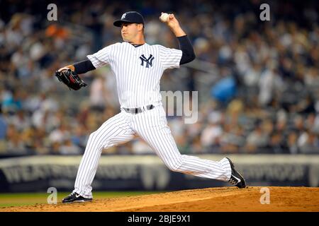 21. August 2013: New York Yankees Relief Pitcher David Huff (60) während eines MLB-Spiels zwischen den Toronto Blue Jays und New York Yankees in Yankee Stockfoto