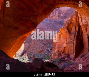 Bilder von einer Rucksackreise durch Buckskin Gulch/Paria Canyon, Vermilion Cliffs National Monument, Utah & Arizona. Stockfoto