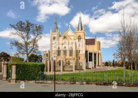 St. Mary's Cathedral an einem Frühlingstag in Perth, Westaustralien Stockfoto