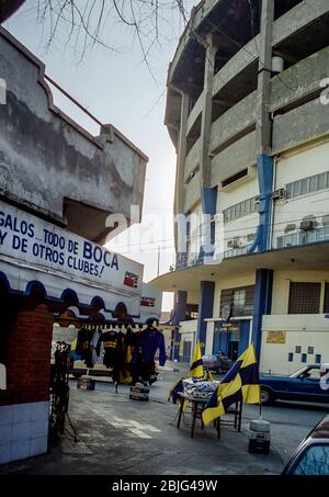 Außerhalb des Stadions Stockfoto