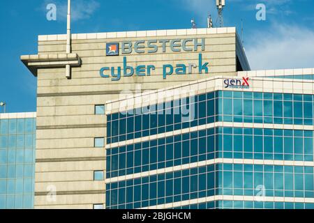 Gurgaon, Haryana / Indien - 28. September 2019: Bestech Cyber Park moderner Bürokomplex in Gurgaon, Indien Stockfoto