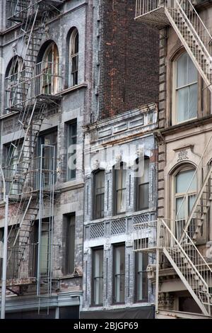 Klassische Gebäude in Soho in New York City Stockfoto