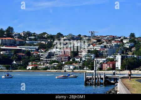 Blick auf die Rose Bay im Sydney Harbour, Australien Stockfoto