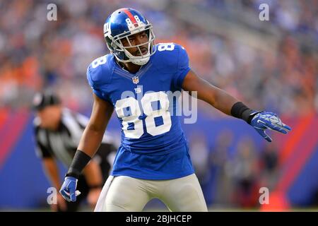 15. September 2013: New York Giants Wide Receiver Hakeem Nicks (88) während eines NFL-Matchup der Woche 2 zwischen den Denver Broncos und den New York Giants at Stockfoto